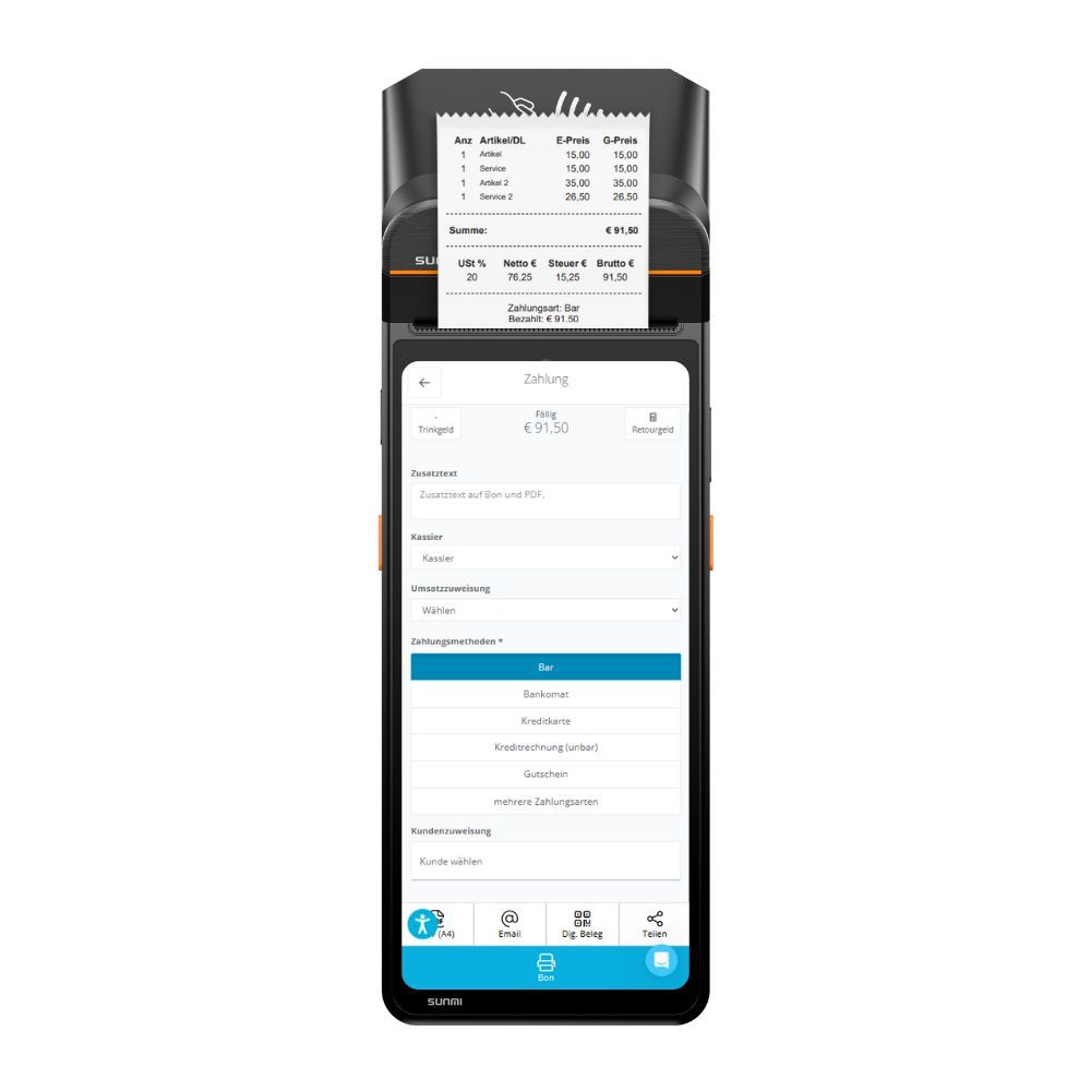 helloSmart mobiles POS-Terminal