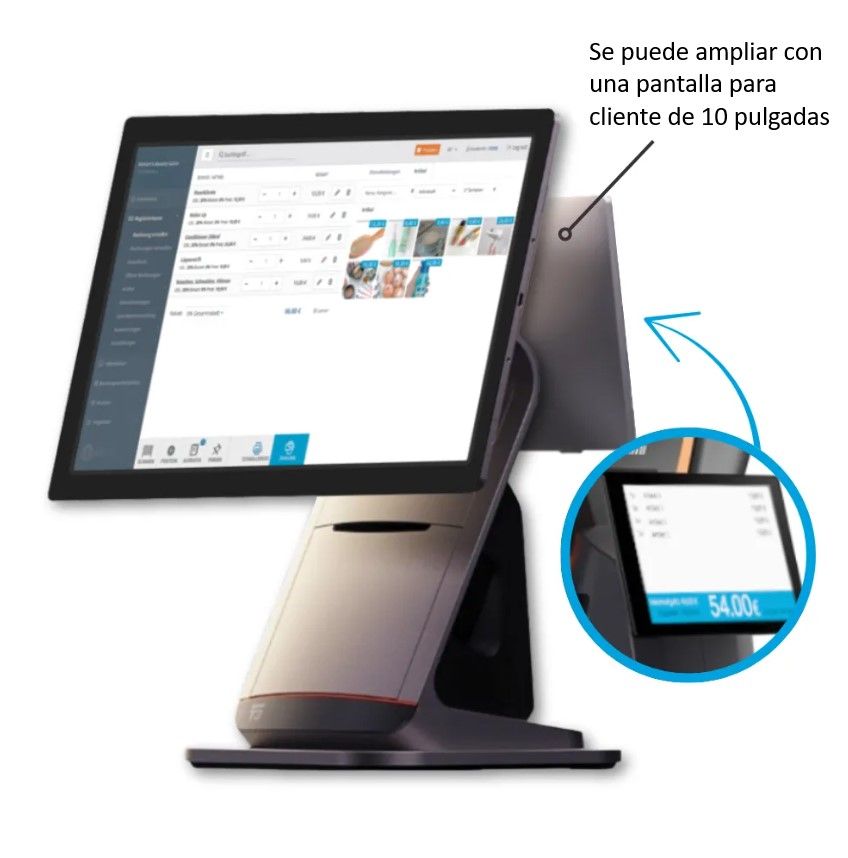helloPOS: terminal de punto de venta TPV Android con impresora y pantalla táctil para el cajero