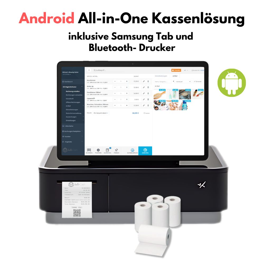 Android All-in-One-Kassenlösung – Black Edition