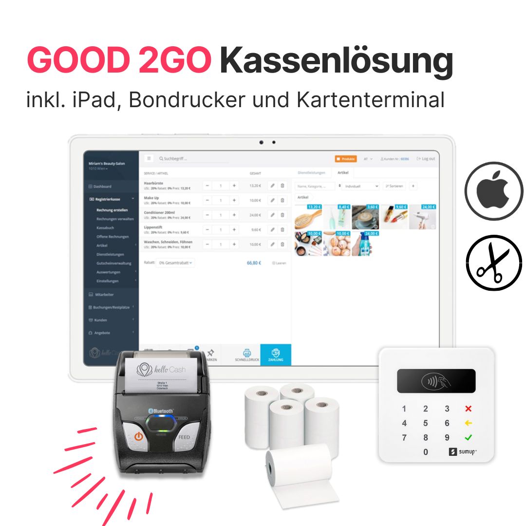 Good2GO All-in-One Lösung mit iPad für mobile Unternehmen