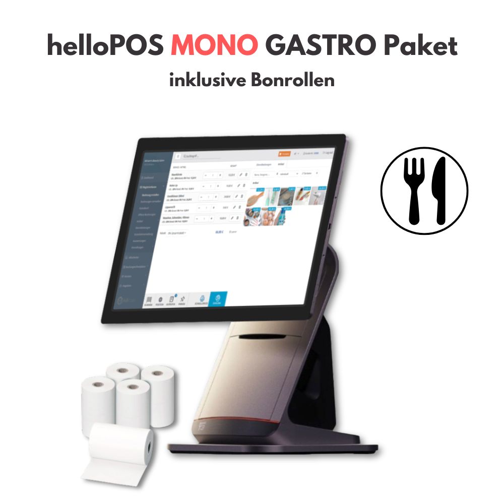 helloPOS Mono GASTRO inkl. Bonrollen