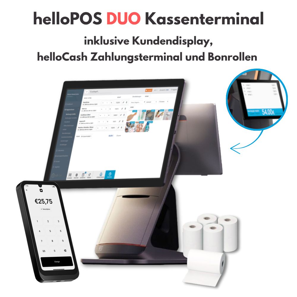 helloPOS Duo All-in-One Kassenlösung