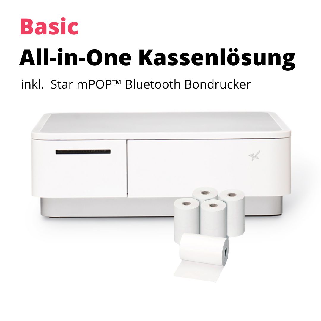 Basic All-on-One Lösung mit Star mPOP Bluetooth-Drucker