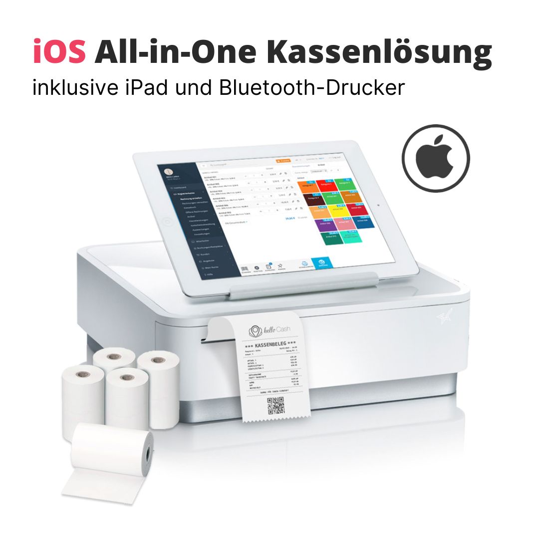 iPad All-in-One Kassenlösung inkl. iPad und Bluetooth-Drucker