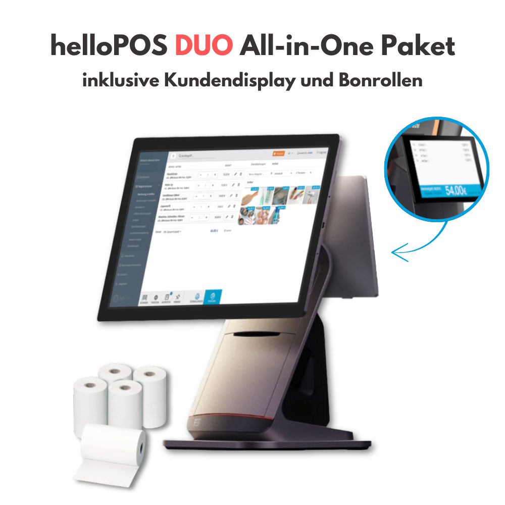 helloPOS Duo All-in-One Kassenlösung